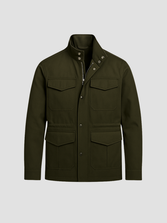 Classic Field Jacket for Men - Stylish Lightweight Mens Coats with Functional Pockets 0
